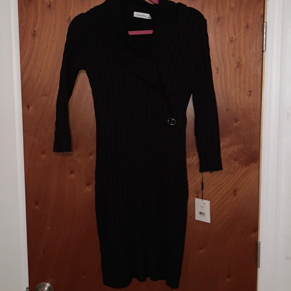 Black Calvin Klein Sweater dress